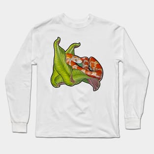 Pantherophis guttatus Lava Long Sleeve T-Shirt